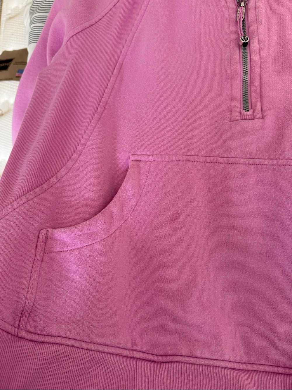 lululemon scuba long half zip funnel neck in Dahlia Mauve size M/L - Picture 5 of 5